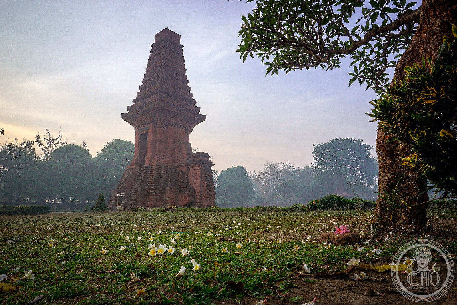 Candi Bajang Ratu, the ceremonial brick gateway of the Majapahit Empire capital at Trowulan, East Java, Indonesia