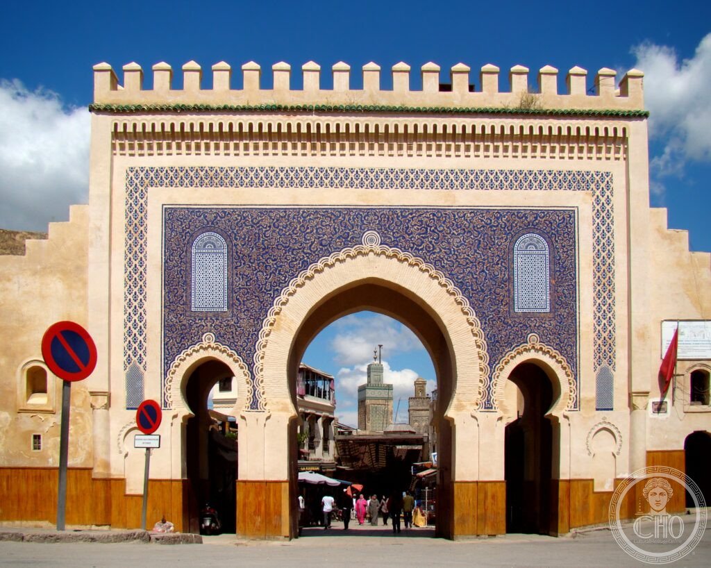 Fes el Bali medina Morocco rooftops minarets Chouara tannery leather UNESCO