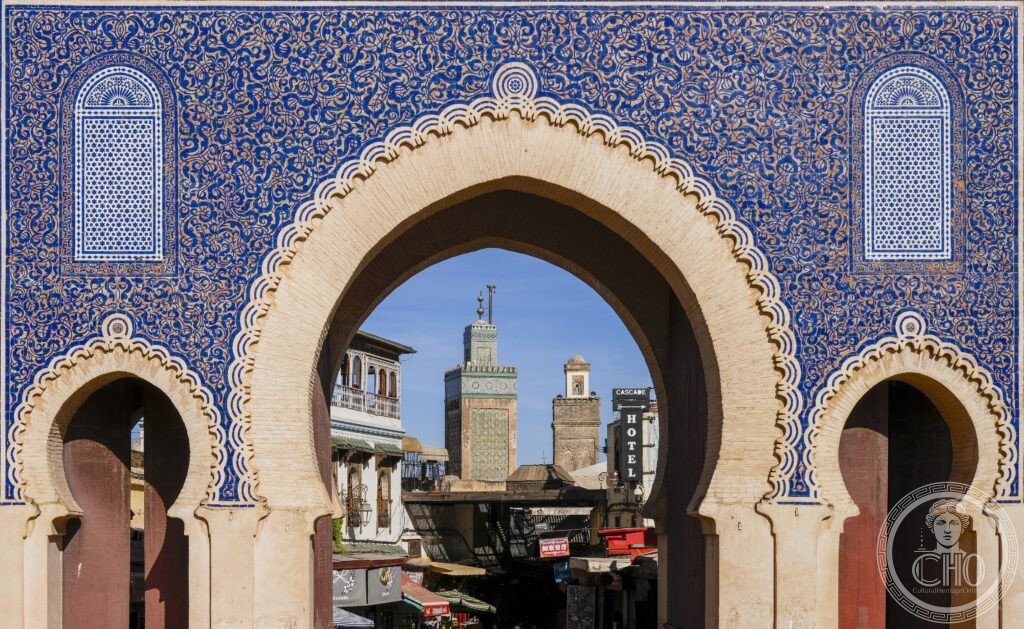Fez Morocco medina Chouara tannery leather dyeing vats UNESCO World Heritage medieval city