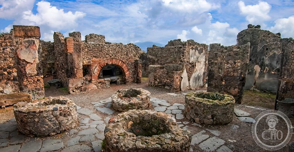 File:Another view of a bakery in Region VIII Pompeii Walk (51813493084)