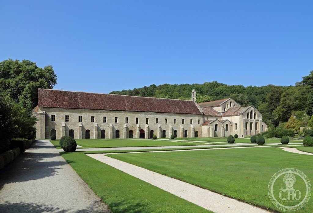Fontenay Abbey France Cistercian cloister 12th century Romanesque Burgundy Bernard of Clairvaux UNESCO World Heritage intact monastery Marmagne Côte-d'Or