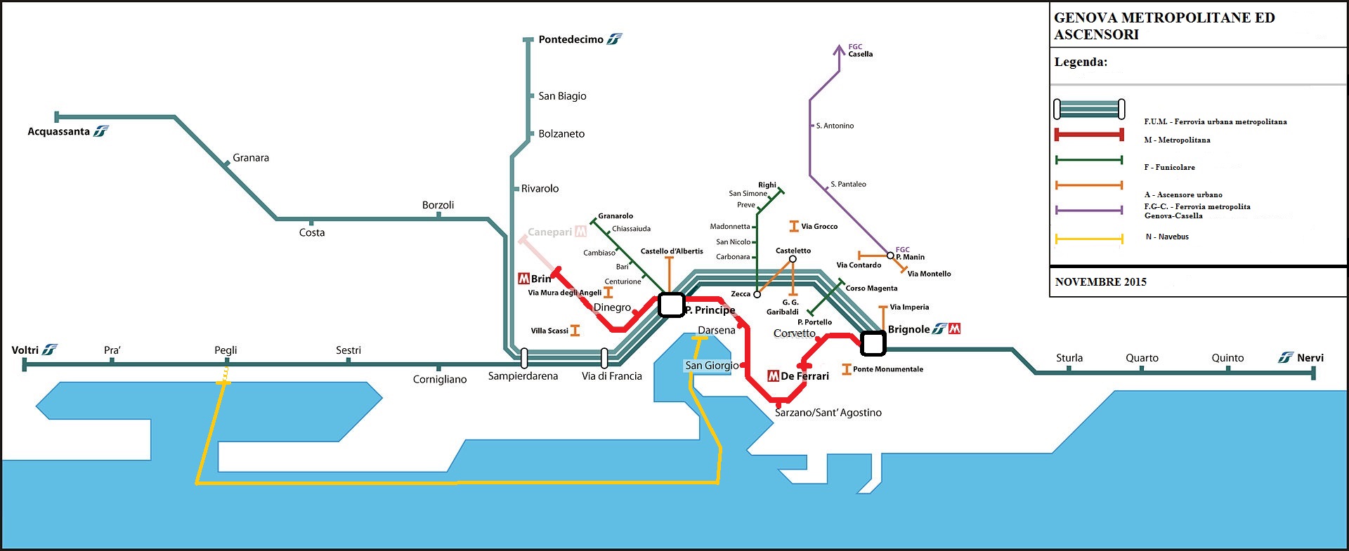 Genoa's metropolitan system