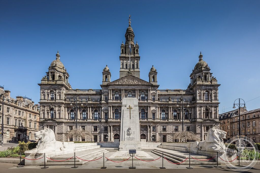 Glasgow City Chambers exterior Victorian Beaux-Arts George Square