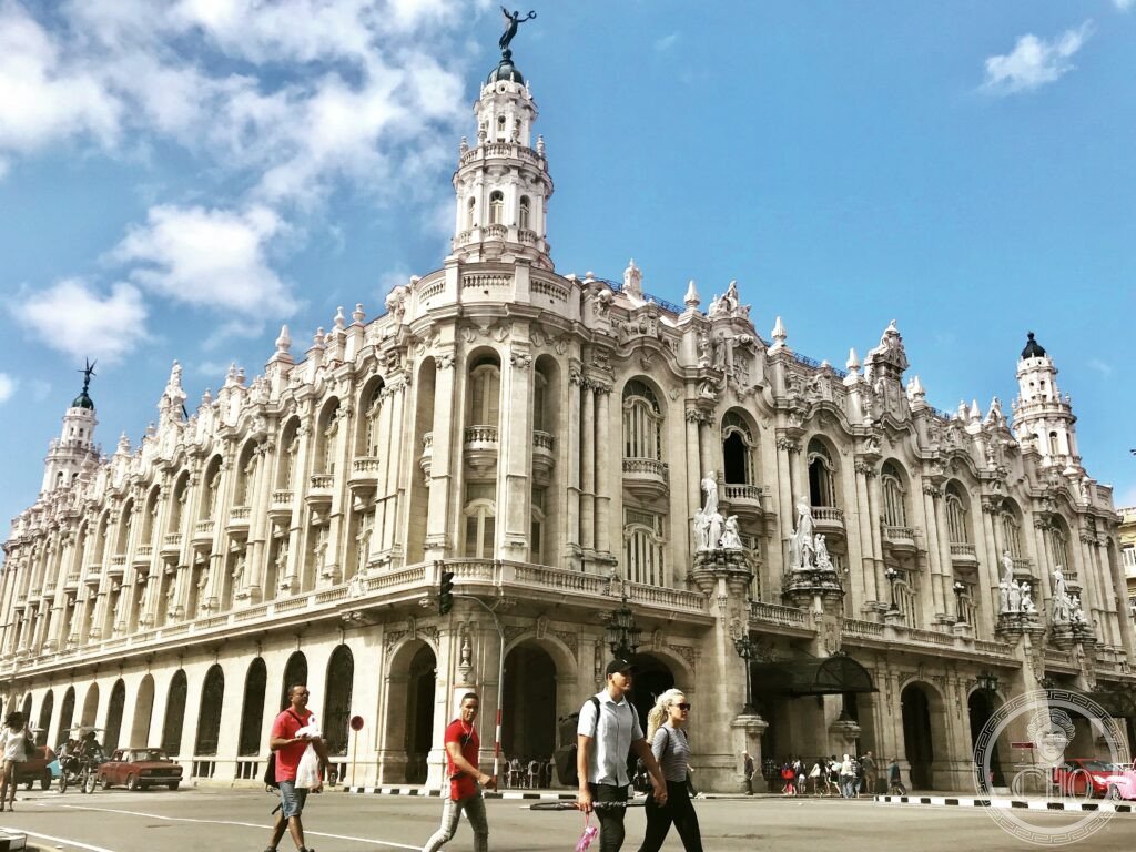 Gran Teatro de La Habana Alicia Alonso, ornate Cuban Baroque facade on Paseo del Prado, Havana