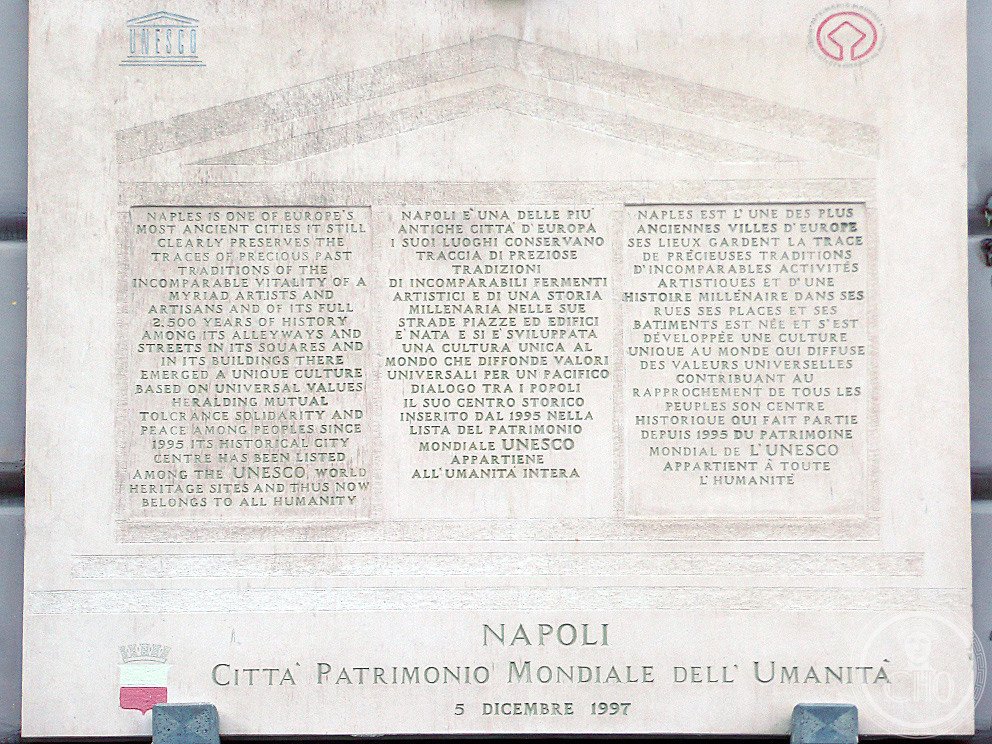 Naples historic centre Spaccanapoli Via Tribunali Decumani Greek UNESCO 1995 Campania Italy underground catacombs