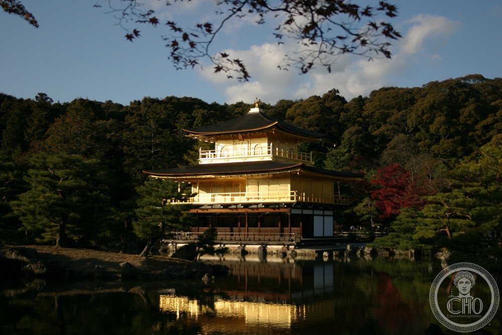 Kinkaku-ji Golden Pavilion Kyoto Japan reflection pond gold leaf Zen Buddhist temple UNESCO