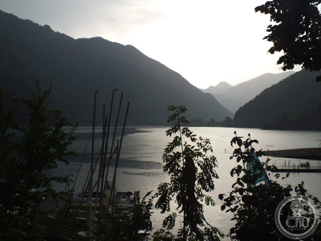 The view of Lake Ledro from Mezzolago
