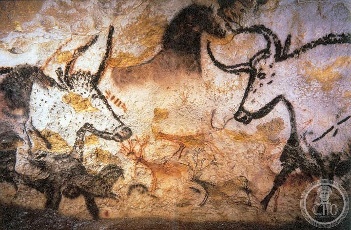 Lascaux cave paintings Dordogne France Paleolithic UNESCO World Heritage Hall of Bulls