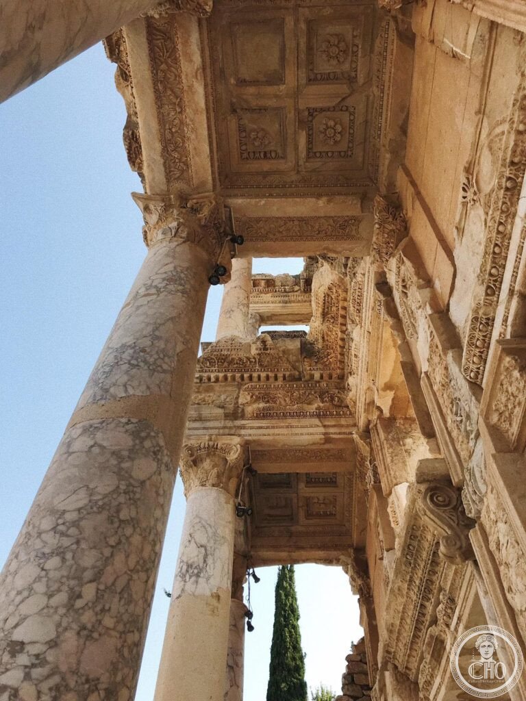 Library of Celsus Ephesus Turkey Roman ancient city UNESCO Selcuk facade columns