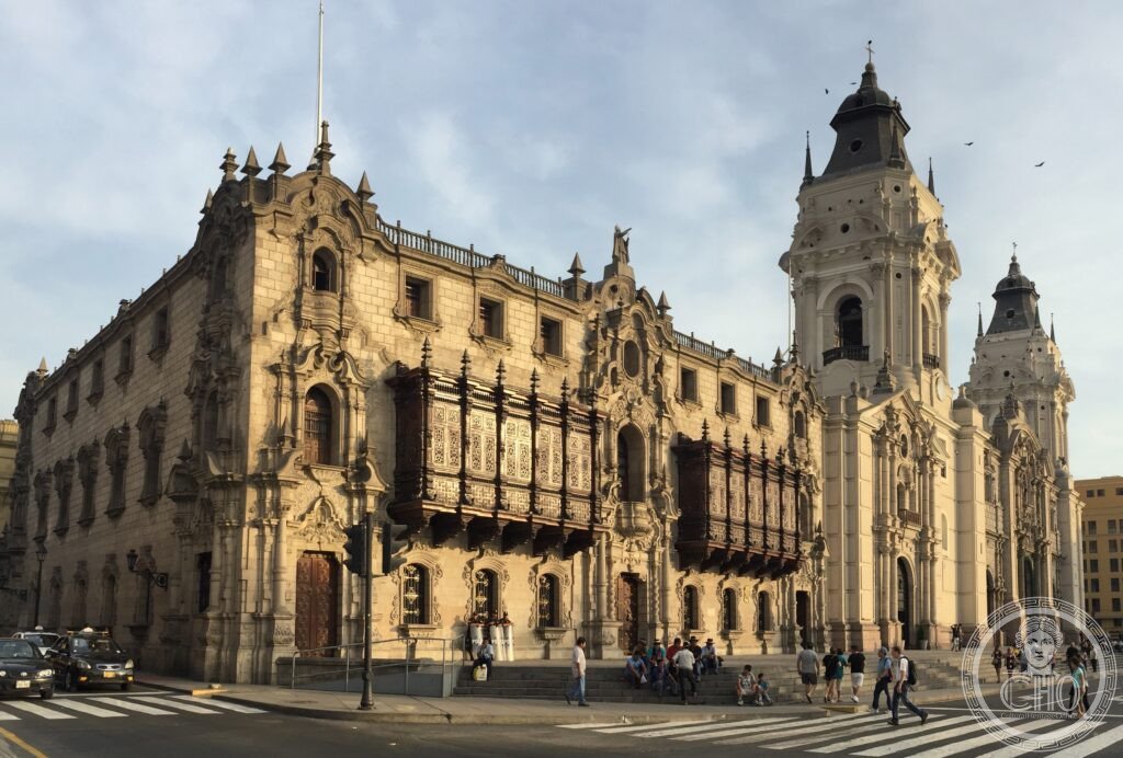 Lima Peru Cathedral Metropolitana Plaza Mayor Baroque colonial Viceroyalty South America UNESCO World Heritage 1535 Francisco Pizarro San Francisco catacombs