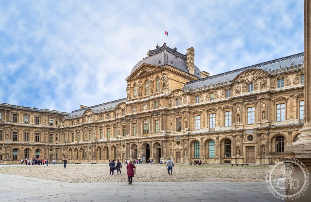 Louvre Museum Paris France glass pyramid Cour Napoleon I M Pei UNESCO World Heritage