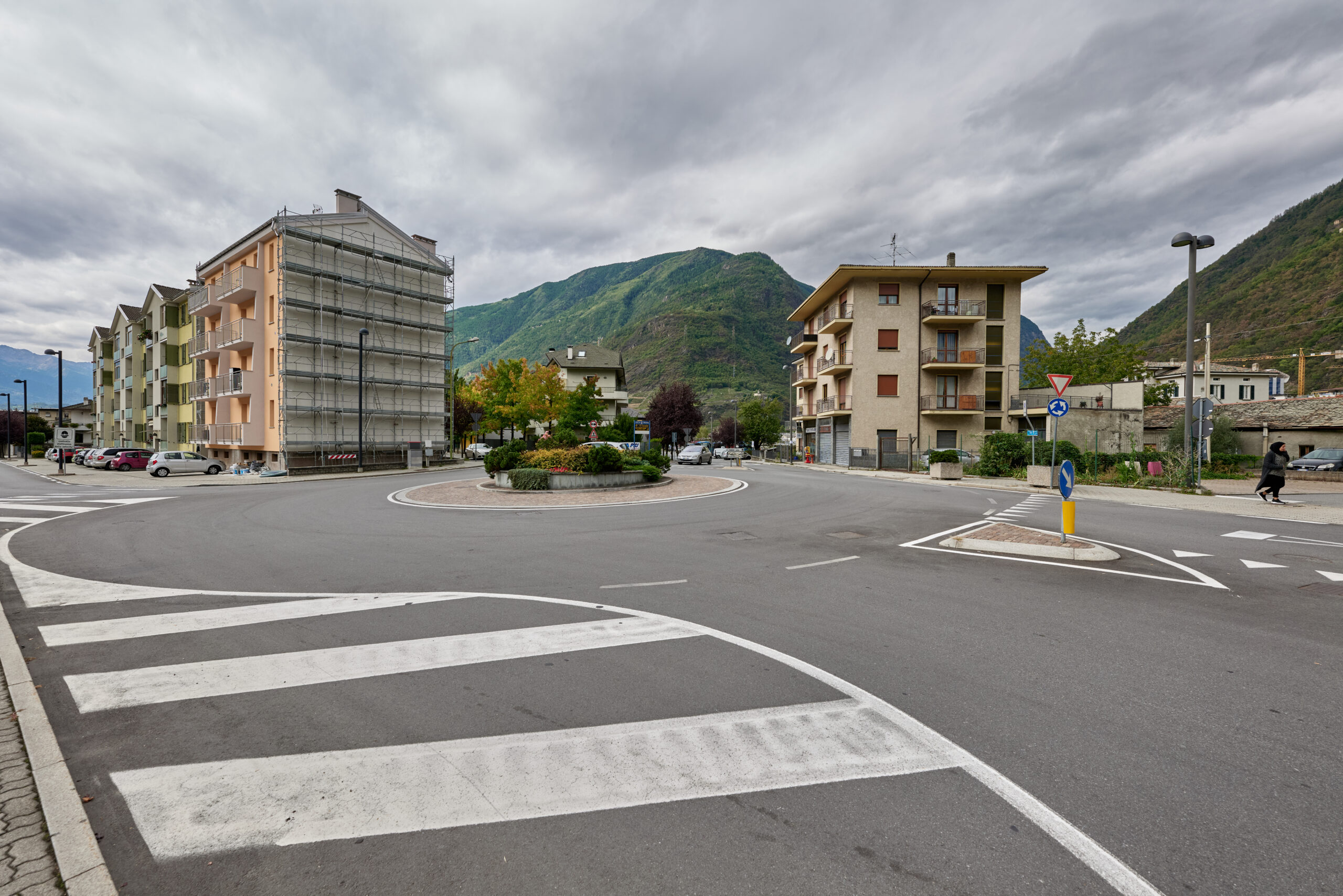 Lungo Adda V Alpini street in Tirano.