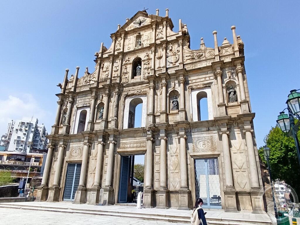 Macau China Ruins of St Paul facade Portuguese colonial 1640 UNESCO World Heritage casino city East West culture fusion Baroque