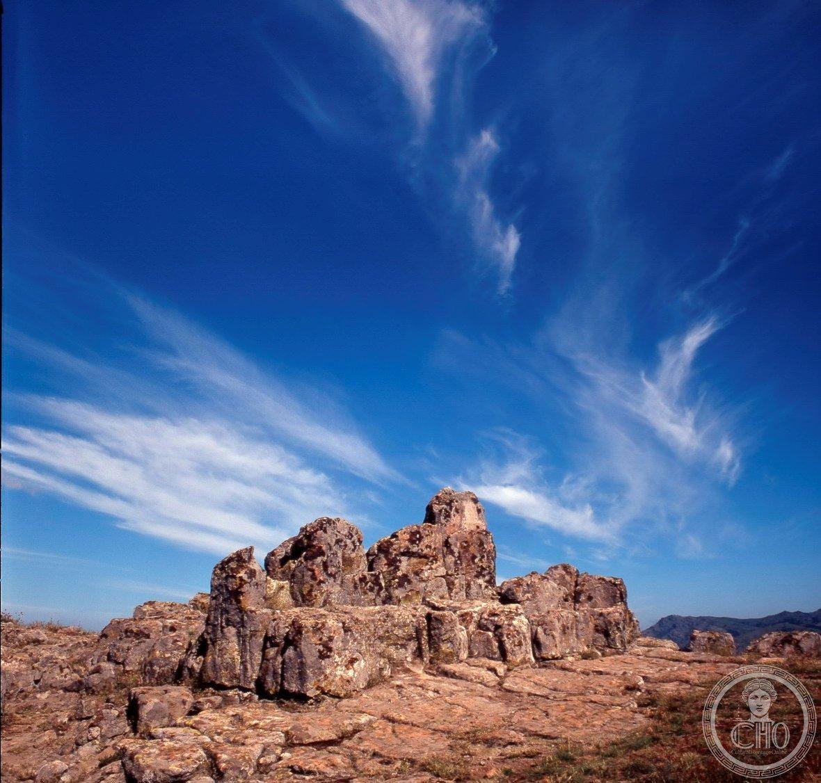 Kokino Bronze Age astronomical observatory rocky ridge with carved stone thrones North Macedonia