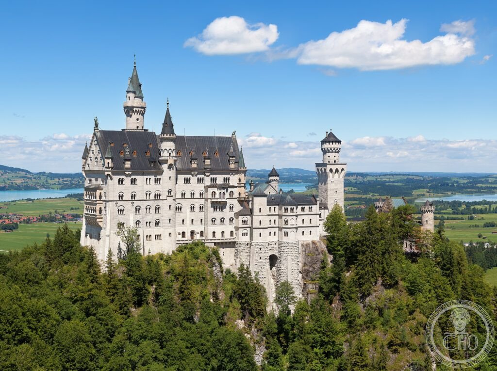 Neuschwanstein Castle Bavaria Germany Romanesque Revival fairytale mountain lake
