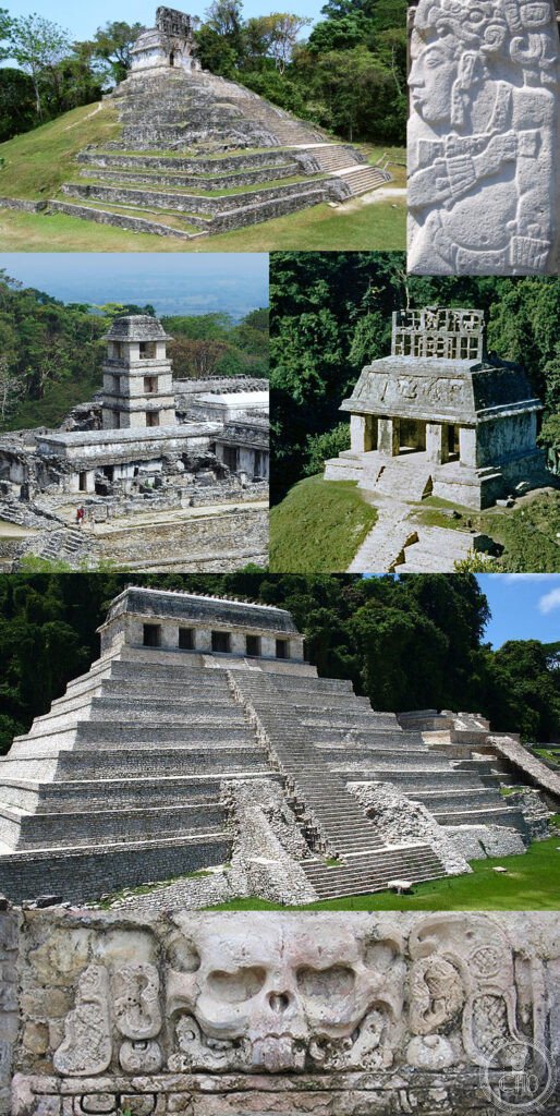 Palenque archaeological site Chiapas Mexico Maya Temple of Inscriptions UNESCO World Heritage