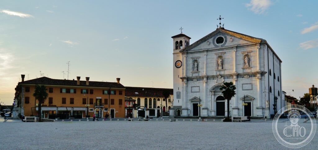Piazza Grande with the Cathedral, Palmanova, Friuli-Venezia Giulia, Italy