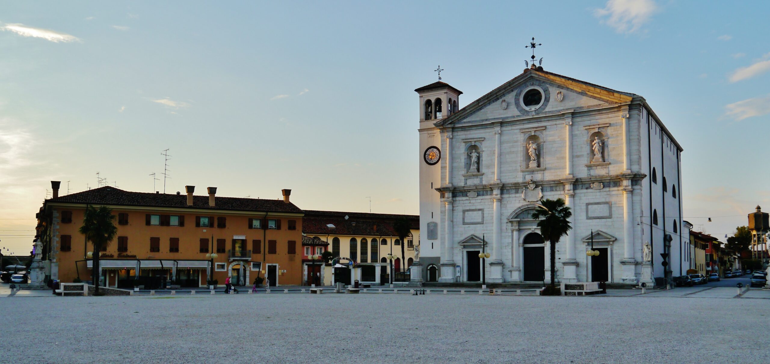 Piazza Grande with the Cathedral, Palmanova, Friuli-Venezia Giulia, Italy