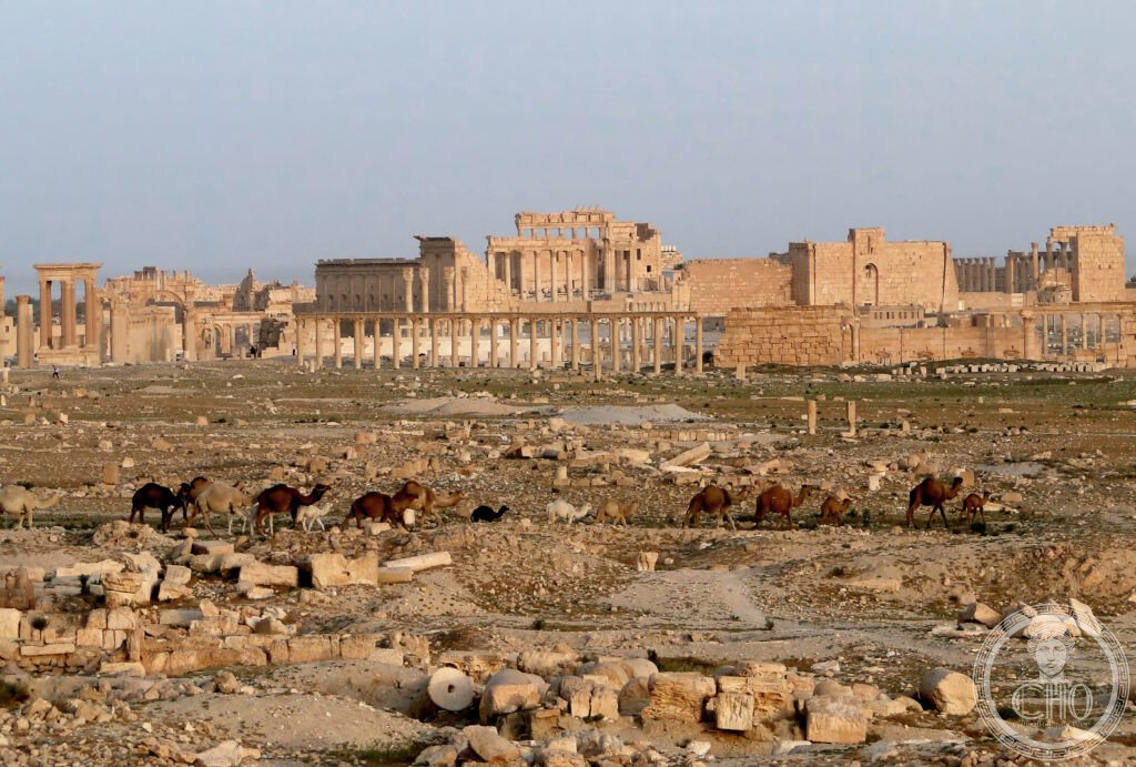 Palmyra colonnaded street Syria ancient Roman city UNESCO World Heritage