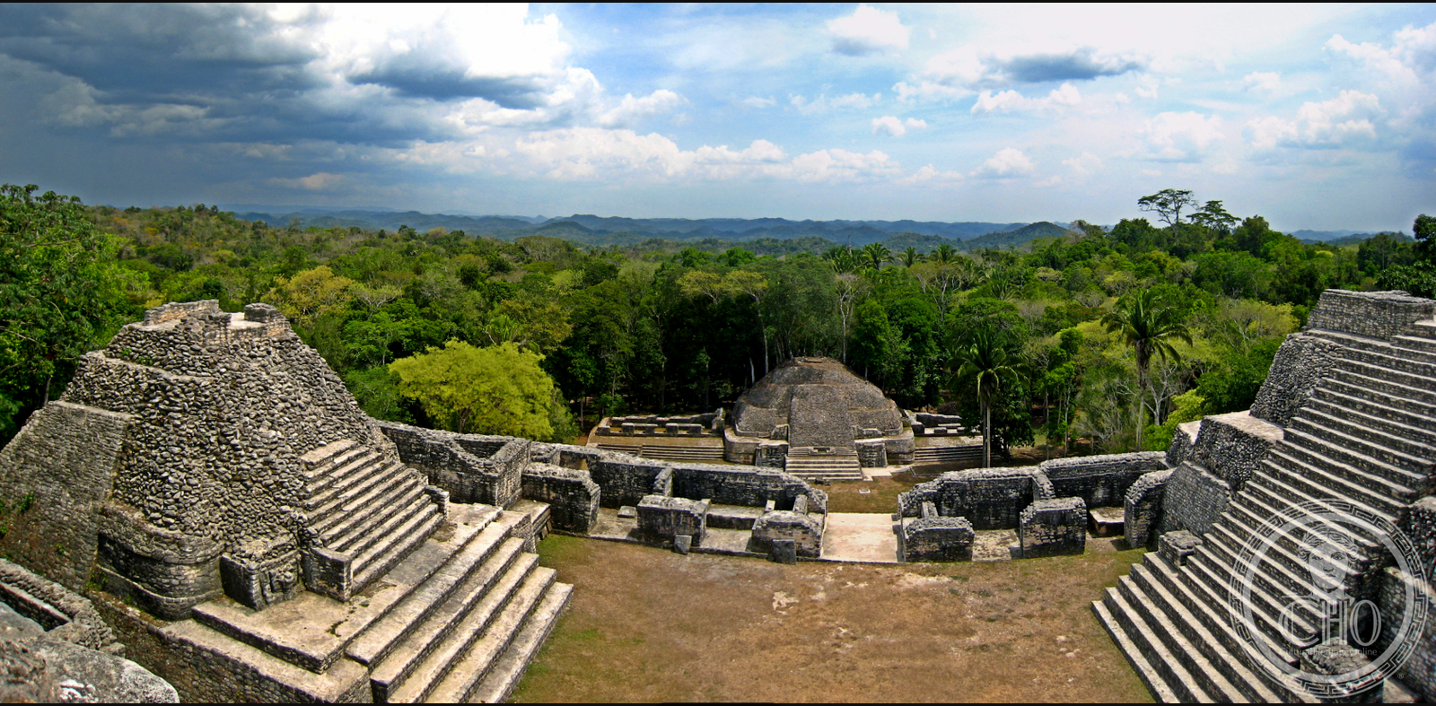 Caana pyramid at Caracol, the largest Maya site in Belize