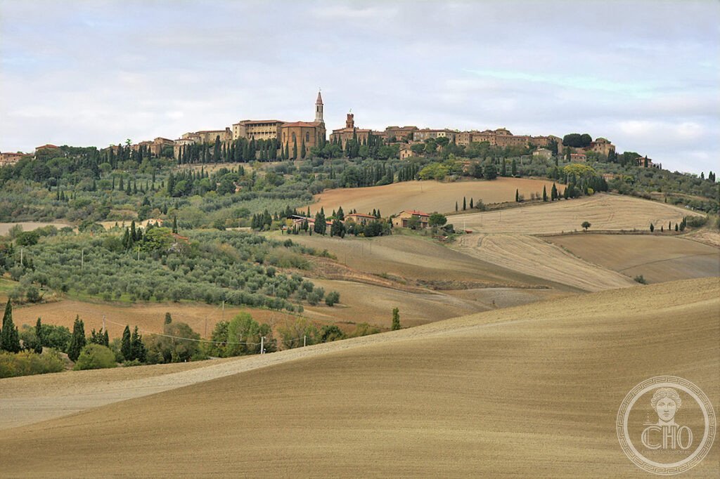 Pienza centro storico Rossellino Duomo Palazzo Piccolomini ideal Renaissance city Val d'Orcia UNESCO 1996