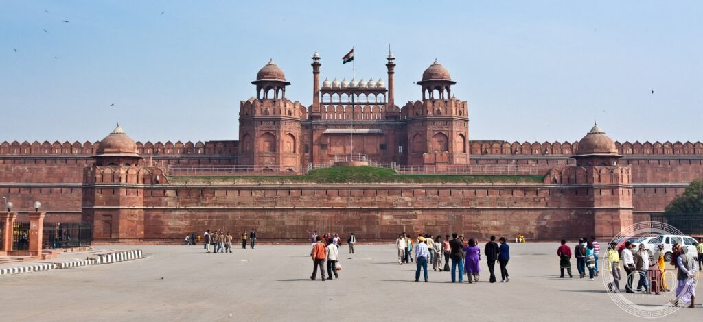 Red Fort Lal Qila Delhi India Mughal palace Shah Jahan red sandstone Lahori Gate Independence Day UNESCO World Heritage