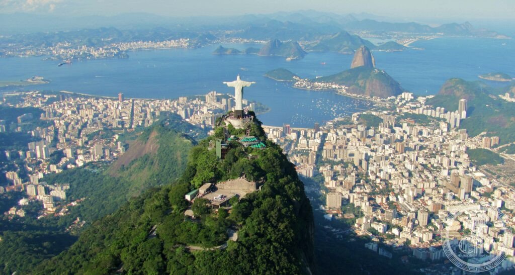 Rio de Janeiro Sugarloaf mountain Corcovado Christ Redeemer Brazil UNESCO World Heritage landscape