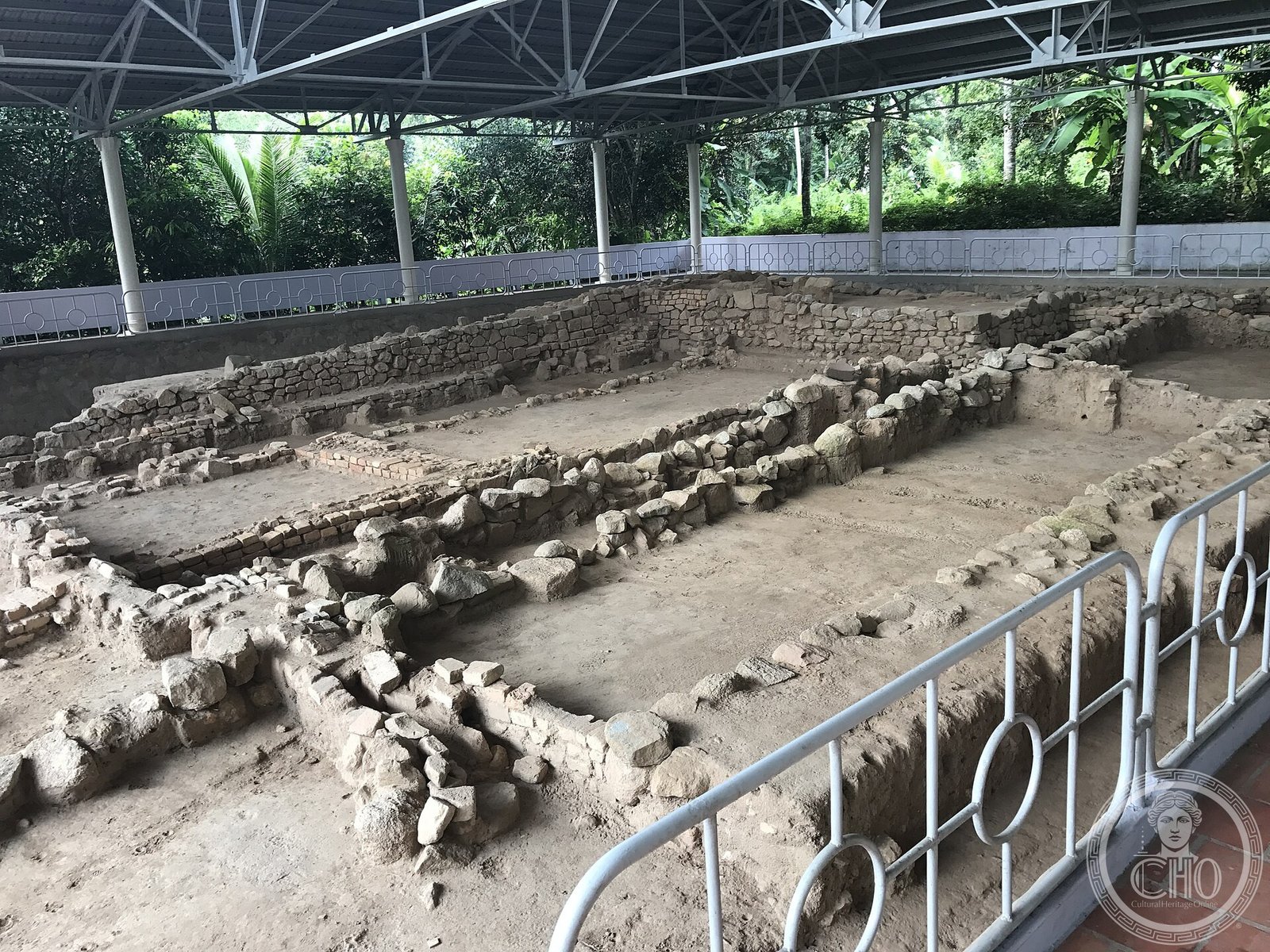 Ruins of Nam Linh Son archaeological site at Oc Eo, Vietnam