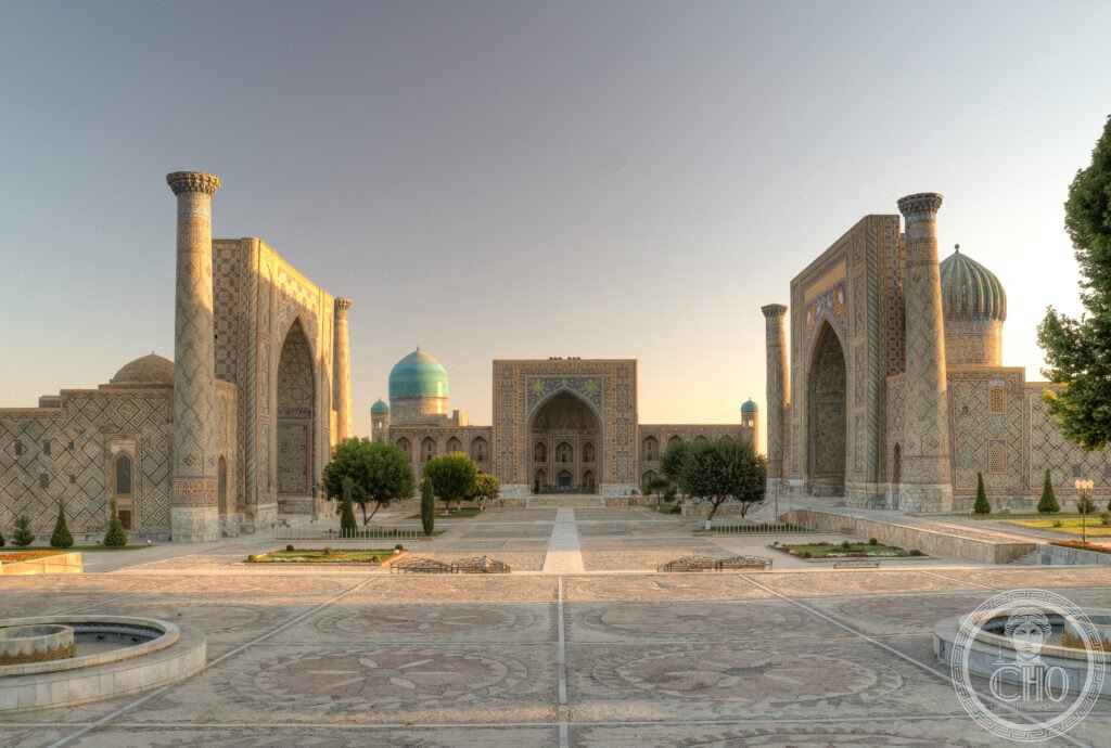 Samarkand Registan three madrasas turquoise domes Uzbekistan Silk Road UNESCO World Heritage Timur