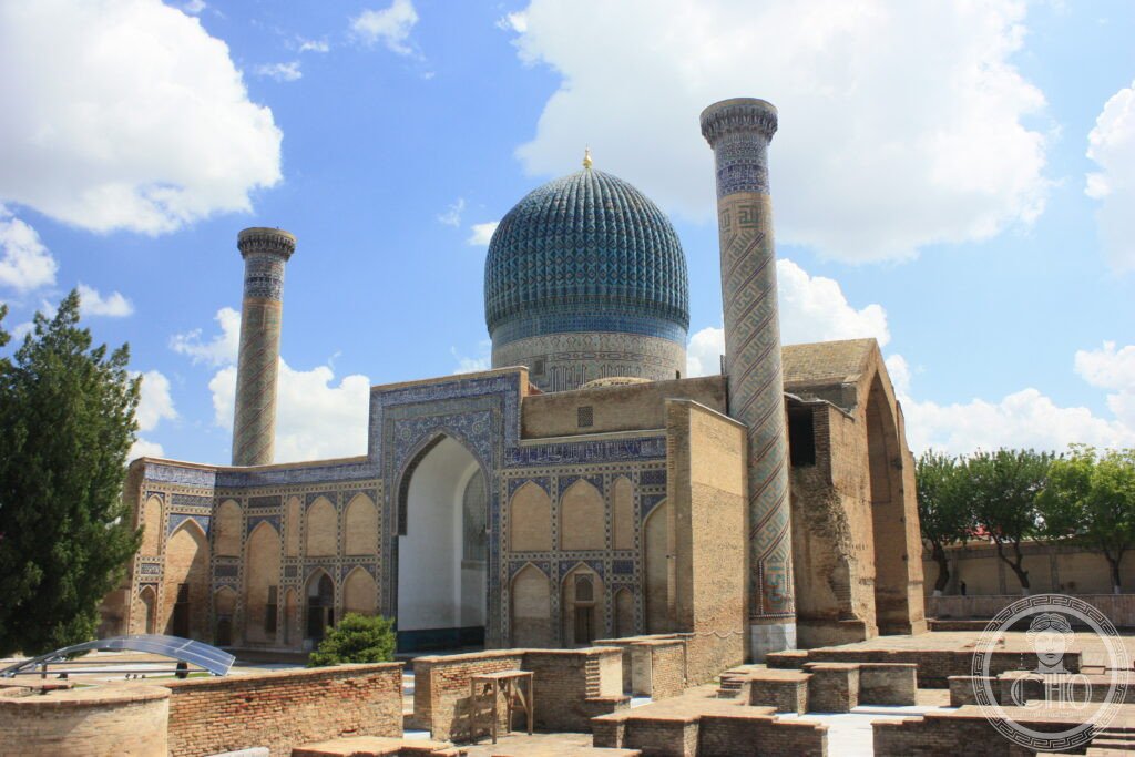 Samarkand Uzbekistan Gur-e-Amir mausoleum Timur Tamerlane tomb fluted turquoise dome UNESCO World Heritage Timurid architecture Silk Road Central Asia