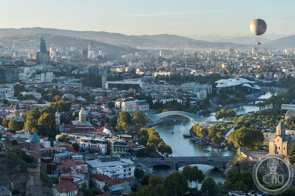 Tbilisi Georgia old town Narikala fortress Metekhi Church Caucasus sulphur baths Kura River