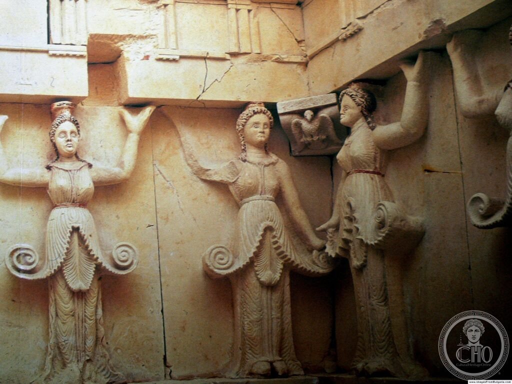 Thracian Tomb of Sveshtari Bulgaria caryatid figures Getae royal tomb corbelled dome 3rd century BC Razgrad UNESCO World Heritage