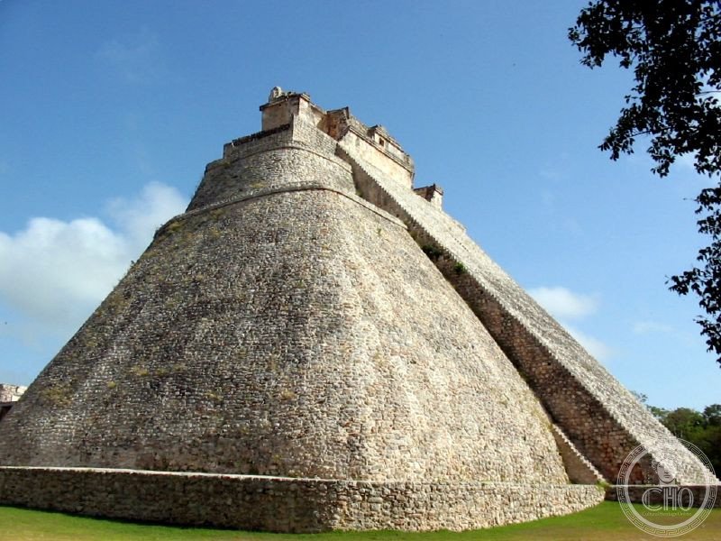 Uxmal Maya city Mexico Yucatan Puuc Pyramid of the Magician Governor Palace UNESCO World Heritage