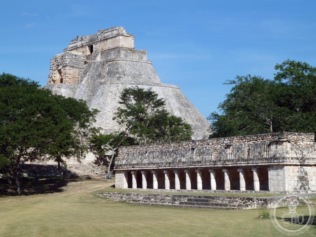 Uxmal Mexico Pyramid of the Magician oval elliptical base Puuc Maya architecture UNESCO World Heritage Yucatan Governor's Palace Nunnery Quadrangle
