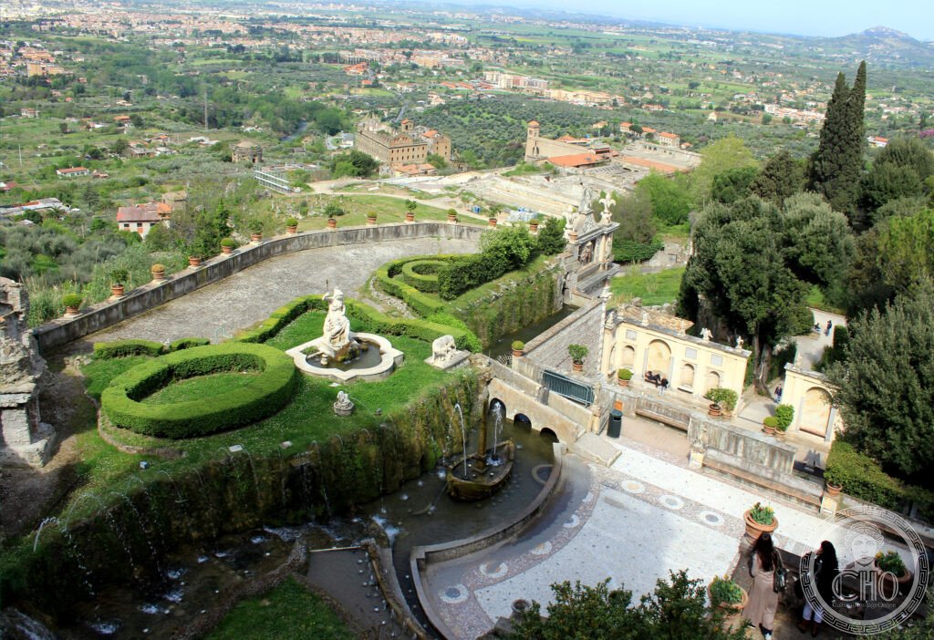 Villa d'Este Tivoli Ippolito II Este 1550 viale cento fontane organo idraulico giardino rinascimentale UNESCO 2001