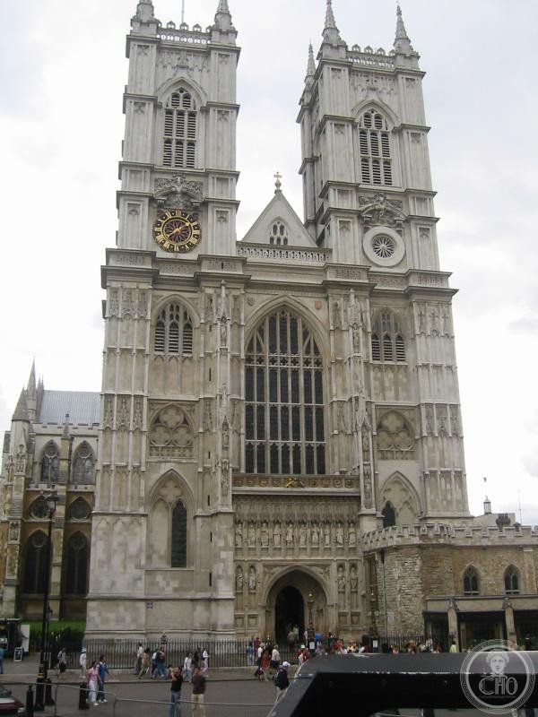 Westminster Abbey Gothic twin towers west facade London UNESCO World Heritage site coronations royal burials