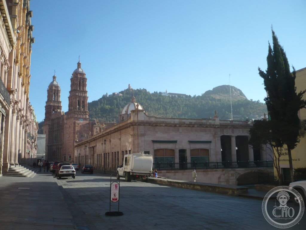 Zacatecas Mexico historic centre cathedral baroque colonial mining city silver pink cantera stone UNESCO World Heritage narrow streets hills