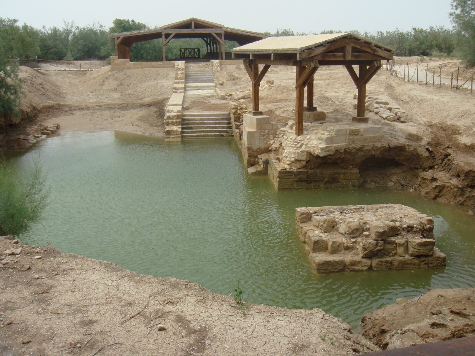 Archaeological ruins at the Baptism Site of Jesus, Bethany Beyond the Jordan, Jordan