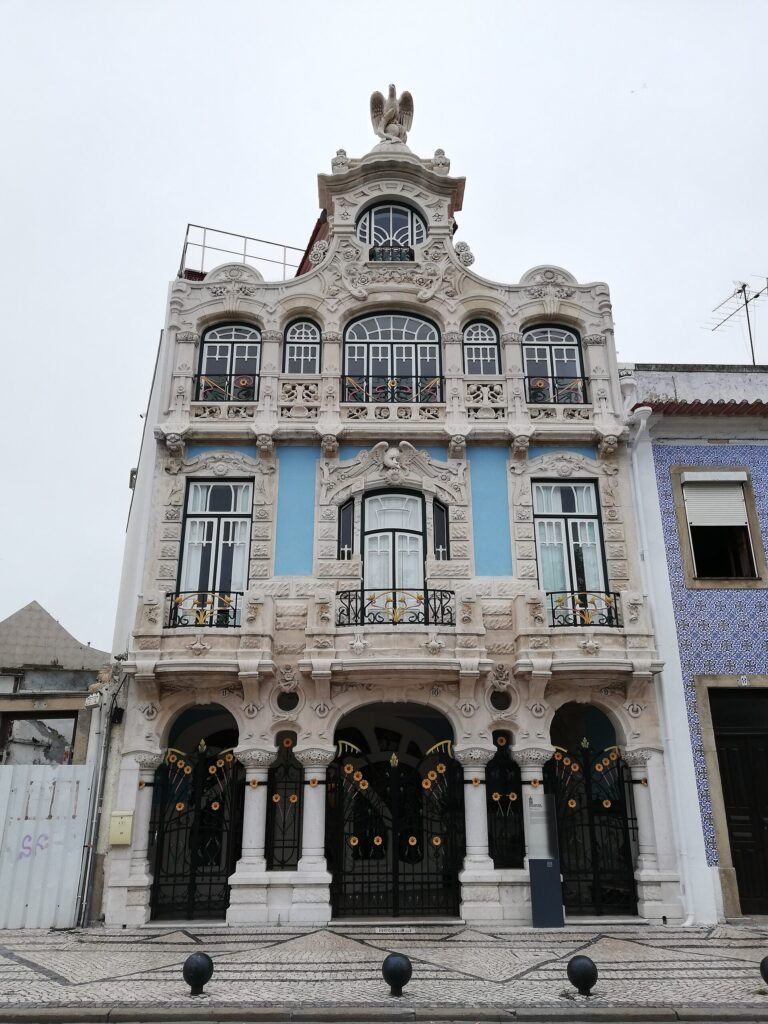 The carved-stone Arte Nova façade of the Casa do Major Pessoa, Aveiro The carved-stone Arte Nova façade of the Casa do Major Pessoa, Aveiro
