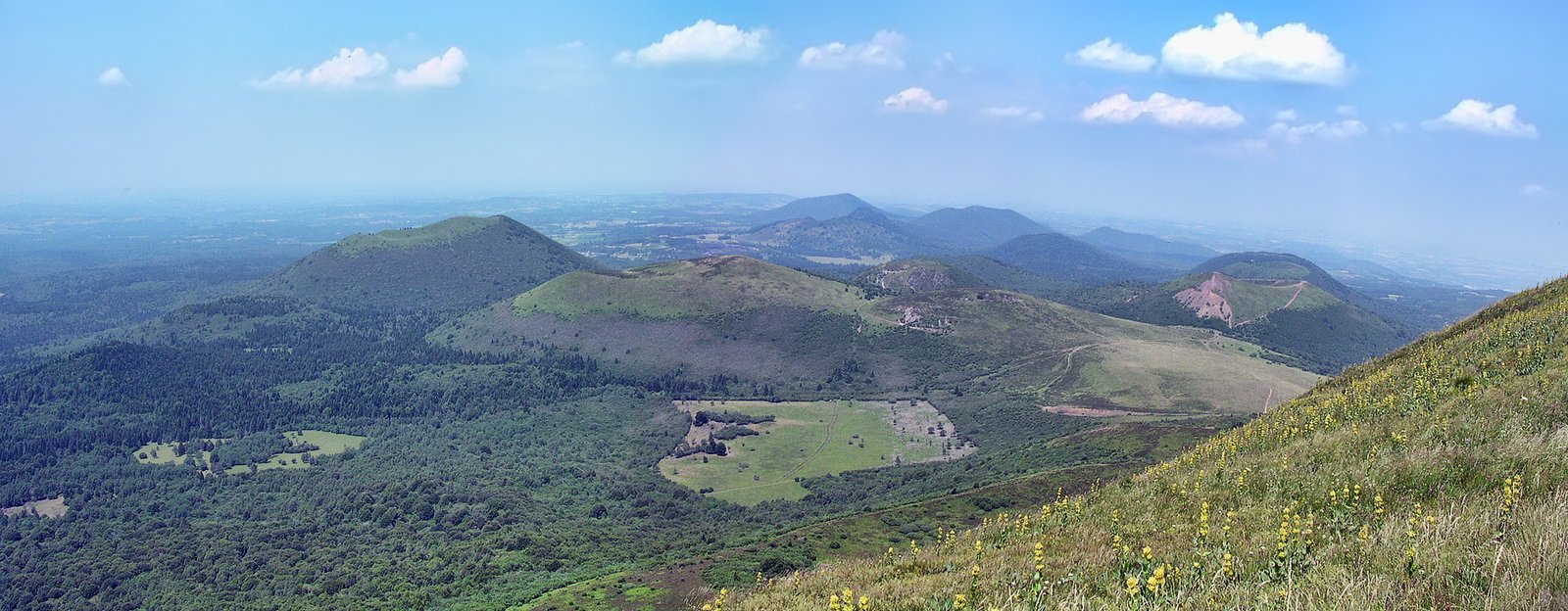 The Puy de Pariou cinder cone in the Chaine des Puys, Auvergne, France