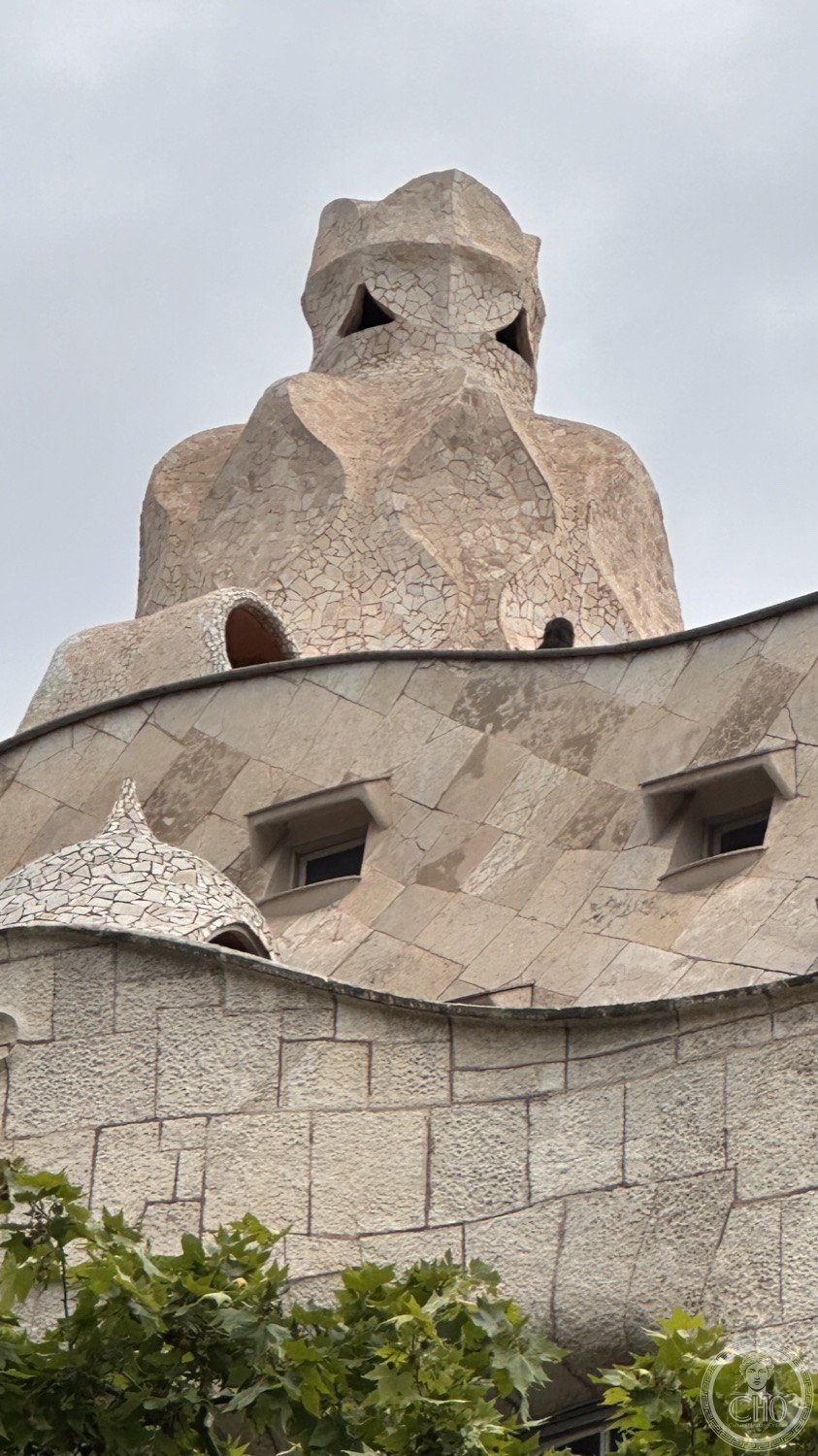 Casa Milà (La Pedrera) — One of the sculpted warrior chimneys on the roof terrace.