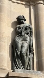 Plaça de Catalunya — One of the bronze sculptures set around the plaza.