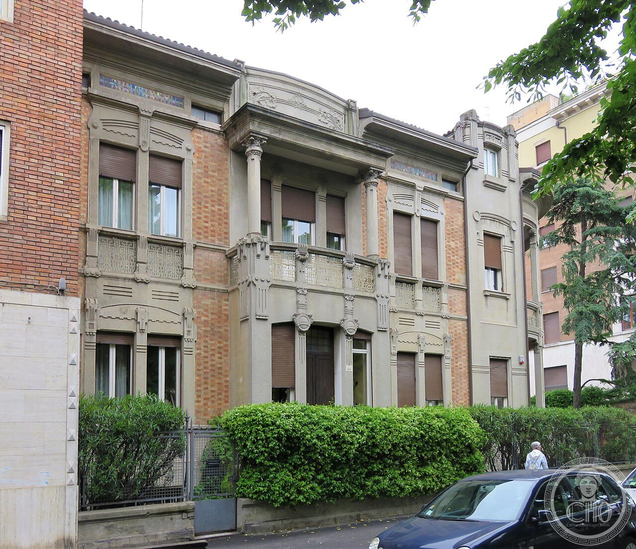 Villino Masieri-Finotti, Viale Cavour 112, Ferrara — Art Nouveau villino by Ciro Contini, 1907-08