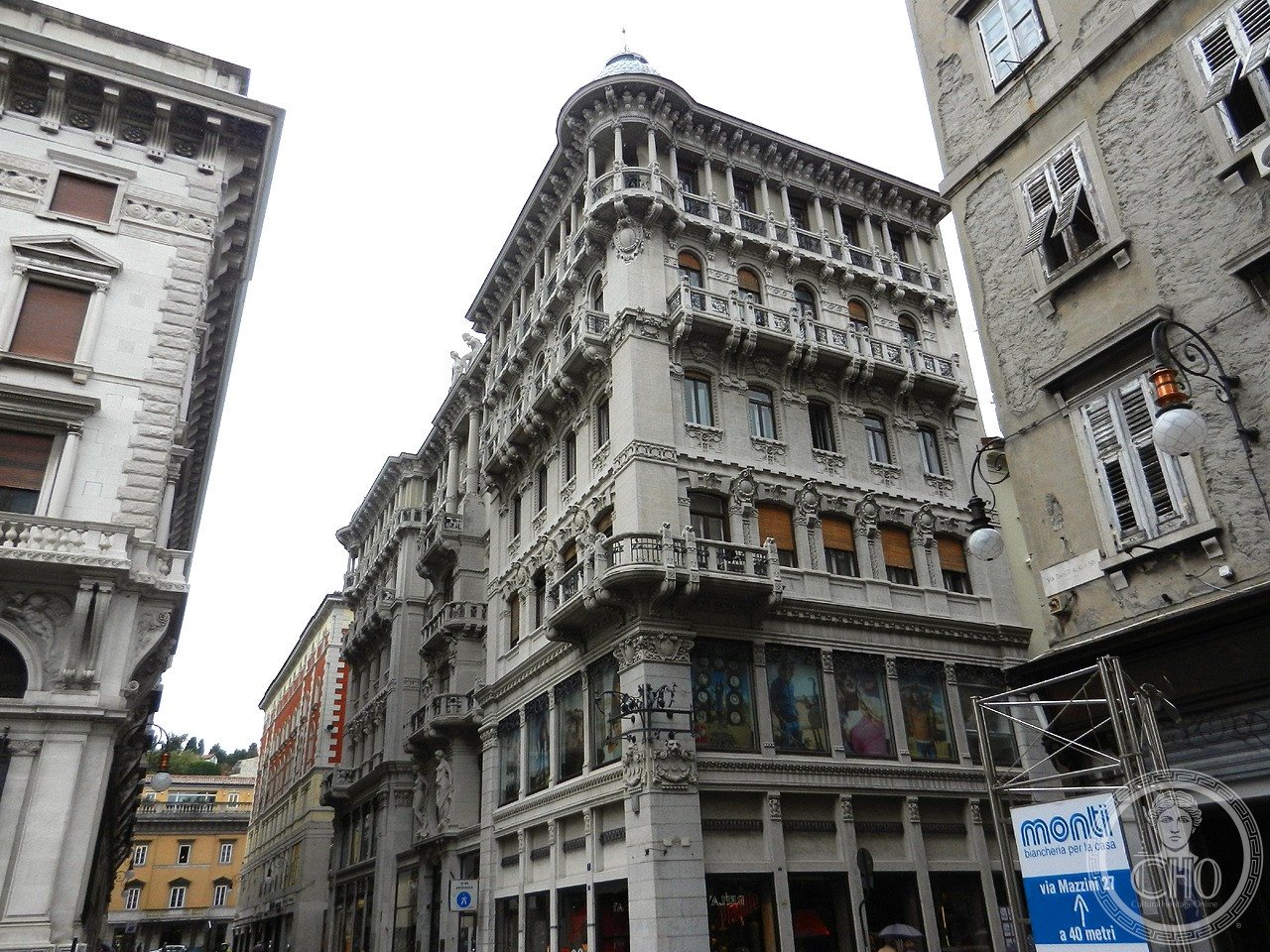 Casa Terni-Smolars, Via Dante 6, Trieste — Romeo Depaoli 1906, Liberty masterpiece with Rathmann sculptures
