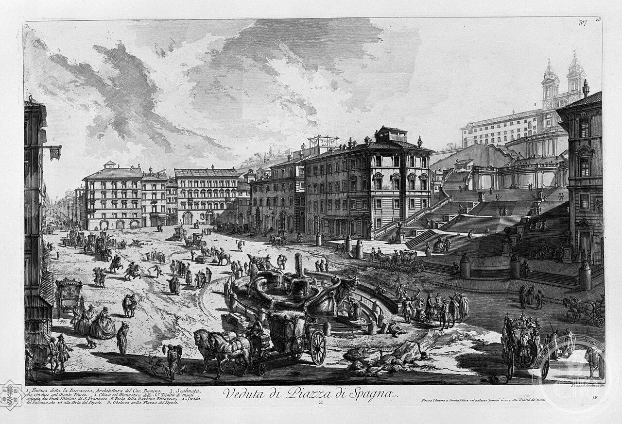 Spanish Steps — via Wikimedia Commons