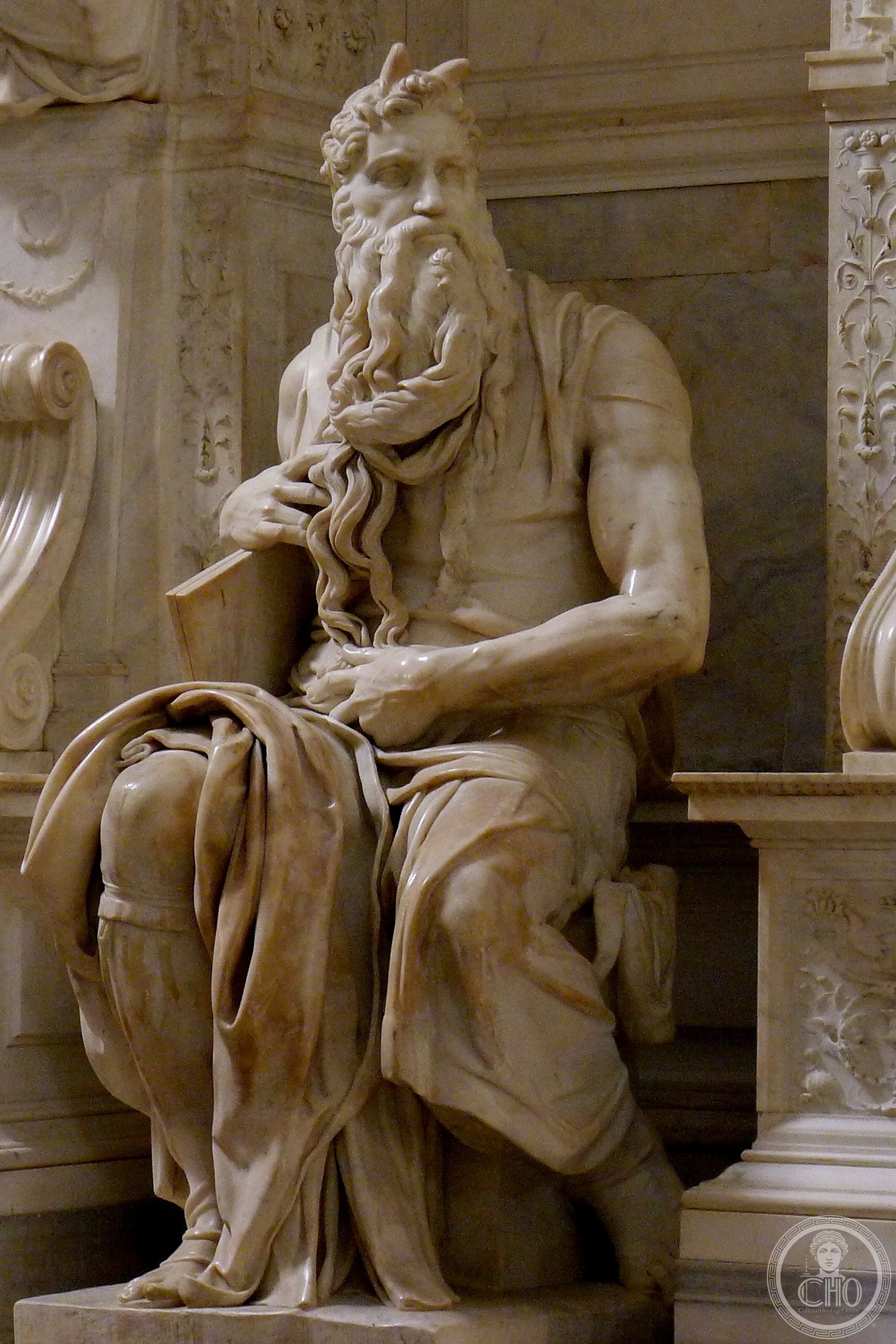 Michelangelo’s Moses Statue – Basilica of San Pietro in Vincoli in Rome — via Wikimedia Commons