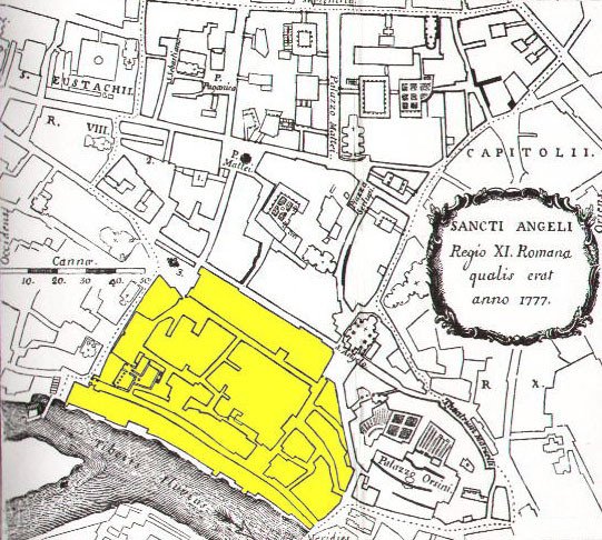 Ghetto Ebraico di Roma — via Wikimedia Commons