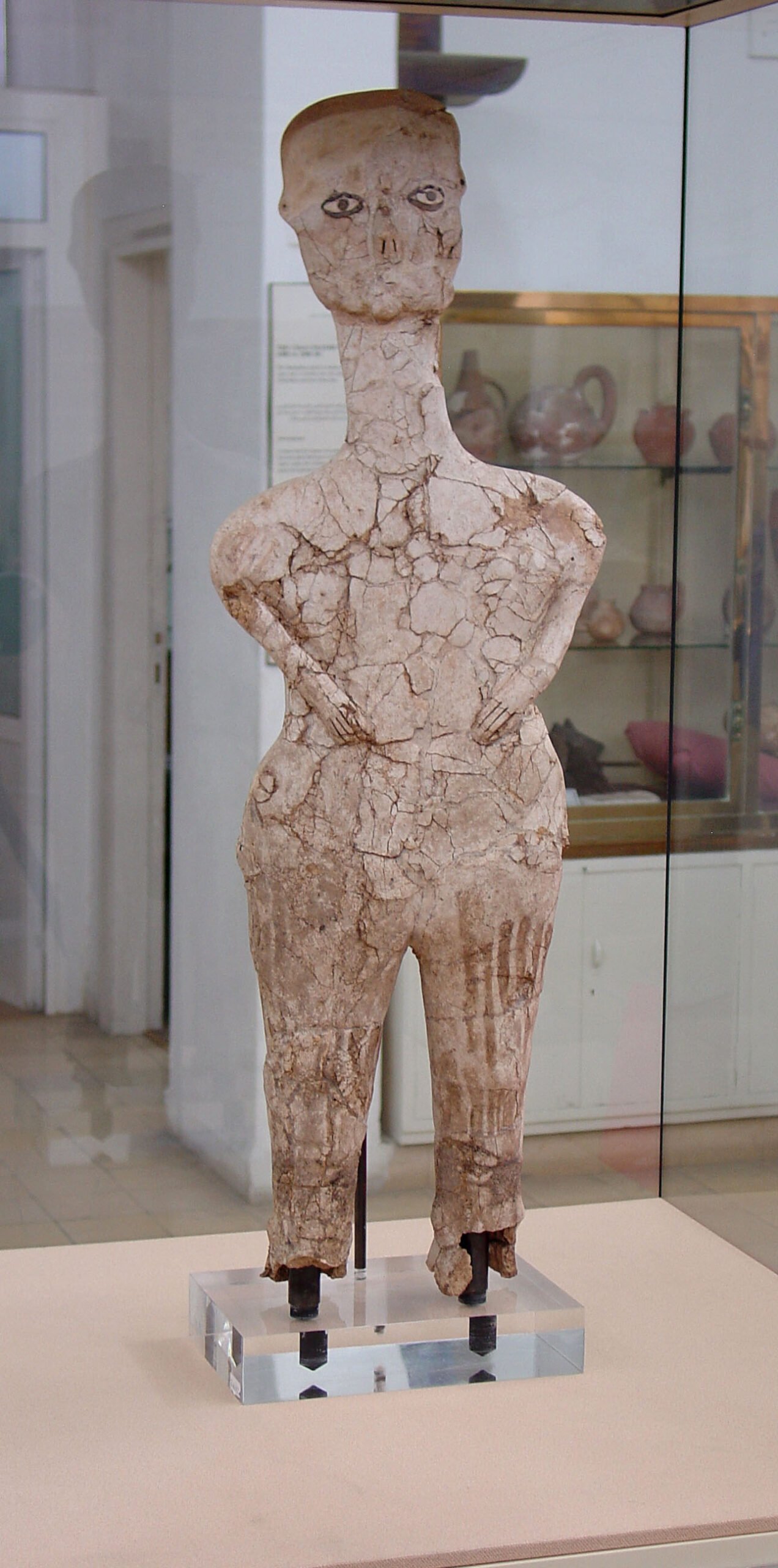 Ain Ghazal plaster statue, Jordan Archaeological Museum, Amman