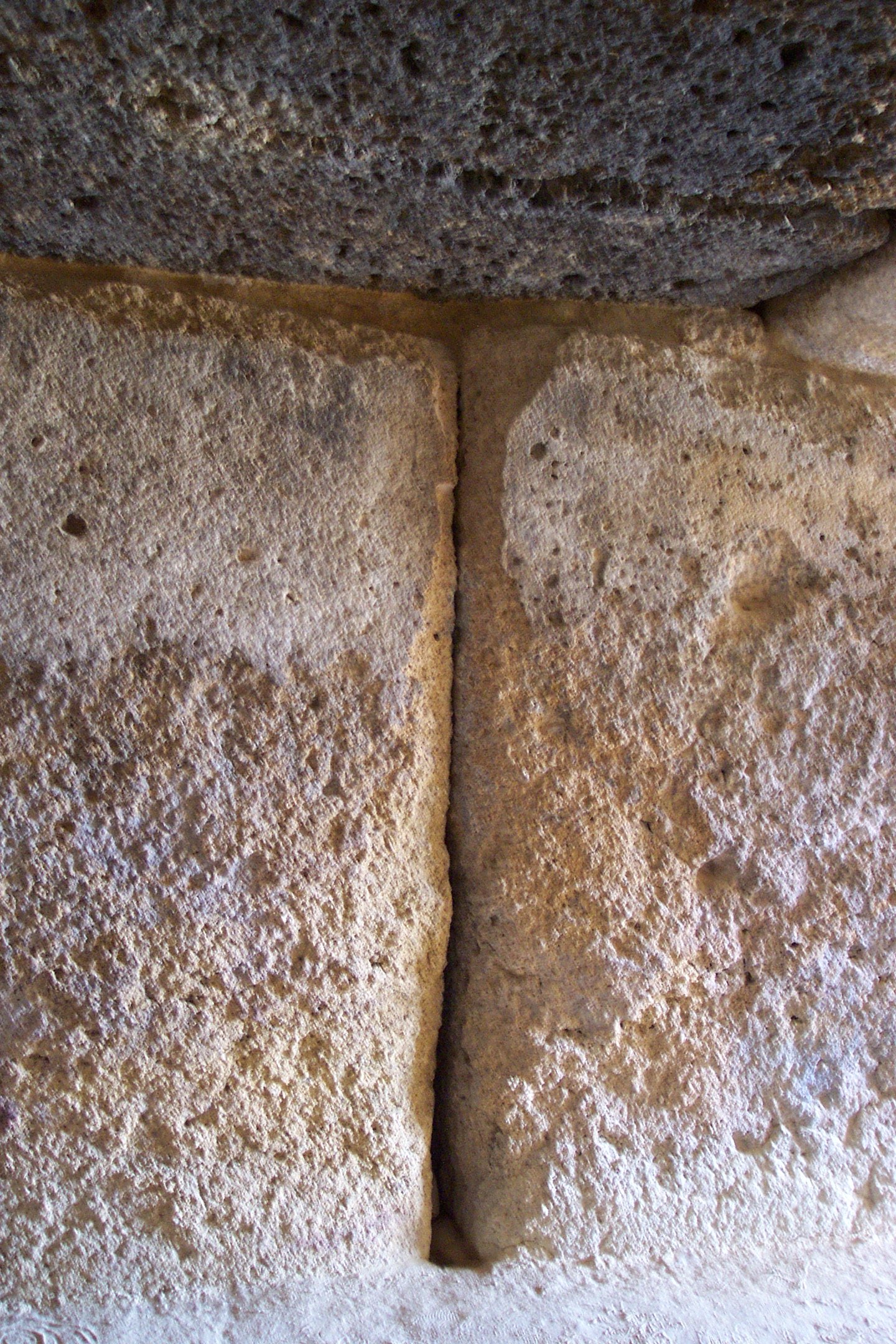Cover stones of the Dolmen of Menga, Antequera, Andalusia, Spain