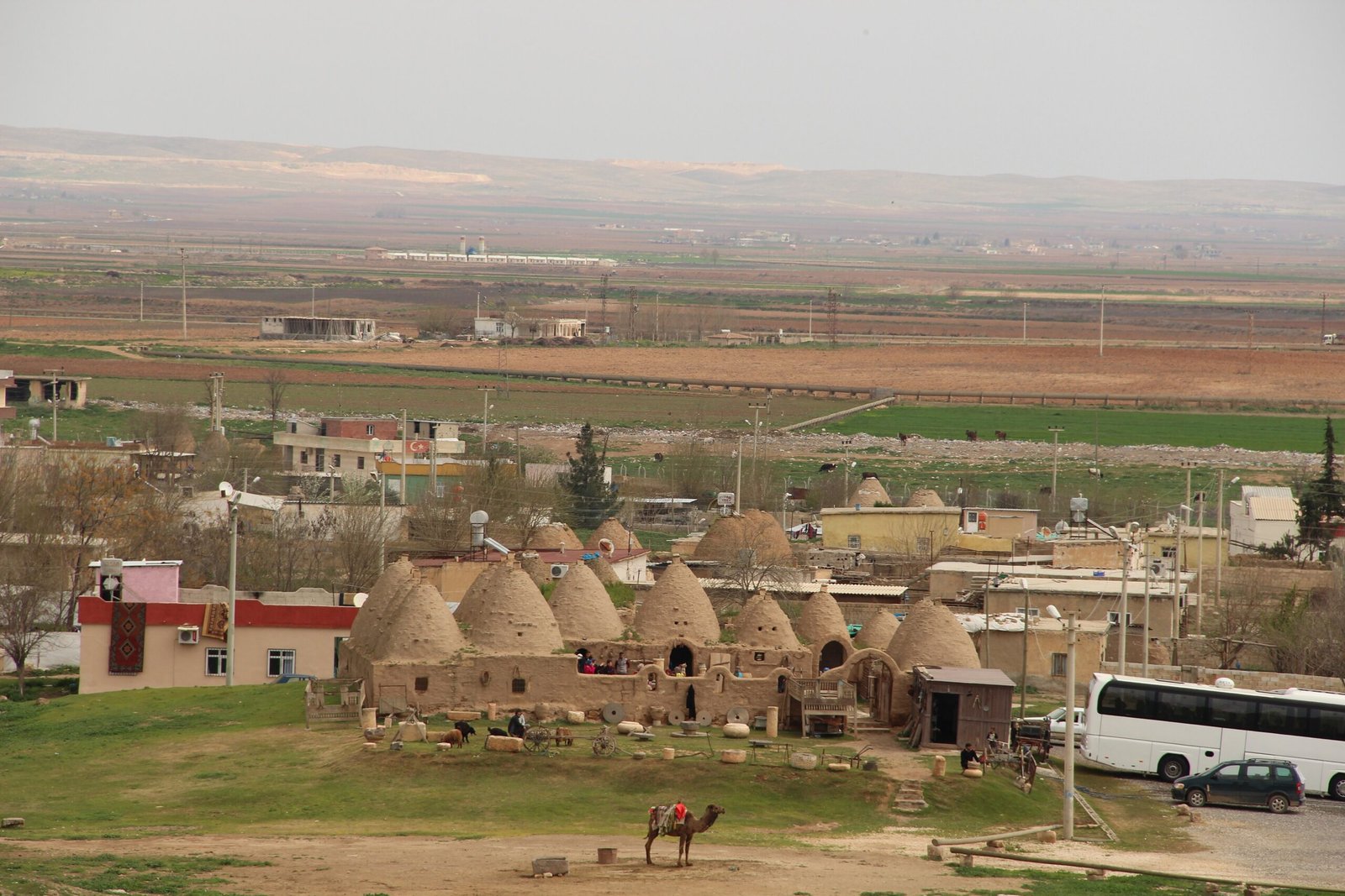 Harran, Turkey — ancient beehive houses and medieval ruins on the Moon god's plain